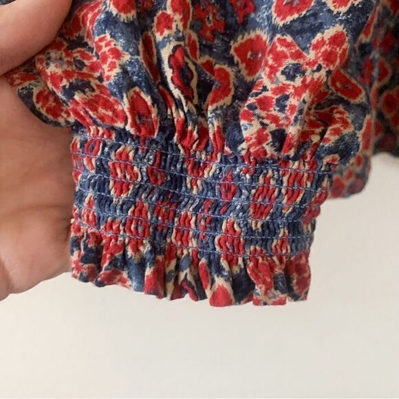 Beachlunchlounge Delilah Smocked Blouse - Picture 4 of 6